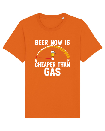 BEER NOW IS CHEAPER THAN GAS Bright Orange