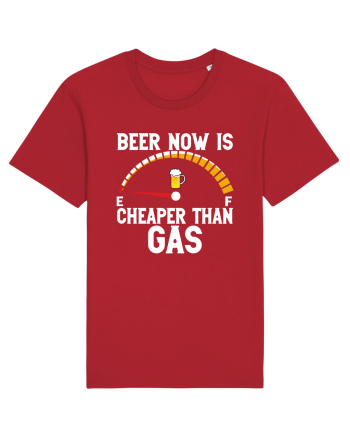 BEER NOW IS CHEAPER THAN GAS Red