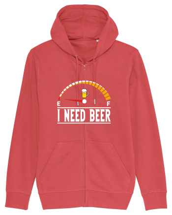 I NEED BEER Carmine Red