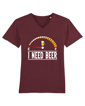 I NEED BEER Burgundy