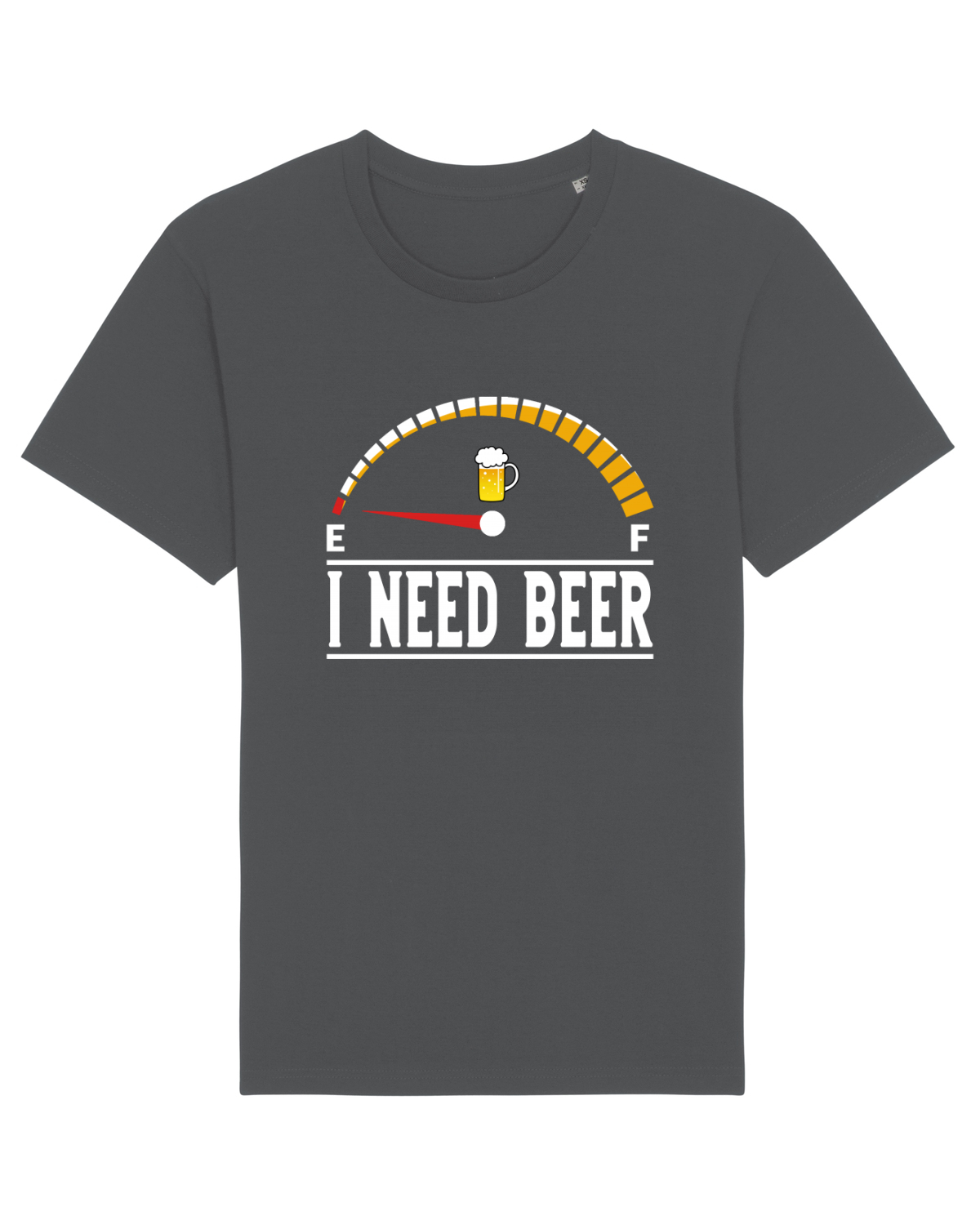 Tricou mânecă scurtă Unisex Rocker Anthracite