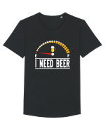 I NEED BEER Tricou mânecă scurtă guler larg Bărbat Skater