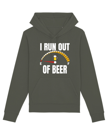 I RUN OUT OF BEER Khaki
