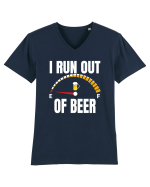 I RUN OUT OF BEER Tricou mânecă scurtă guler V Bărbat Presenter