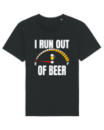 I RUN OUT OF BEER Tricou mânecă scurtă Unisex Rocker