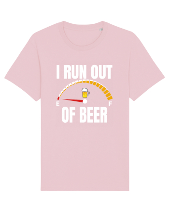 I RUN OUT OF BEER Cotton Pink