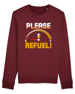 PLEASE REFUEL! Bluză mânecă lungă Unisex Rise