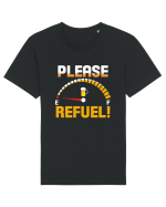 PLEASE REFUEL! Tricou mânecă scurtă Unisex Rocker