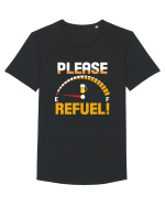 PLEASE REFUEL! Tricou mânecă scurtă guler larg Bărbat Skater