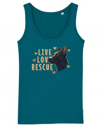 Live Love Rescue Dog -3 Ocean Depth