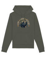 Live Love Rescue - dog 4 Hanorac Unisex Drummer