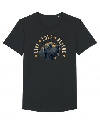 Live Love Rescue - dog 4 Black