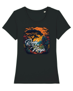 Ready for the magic Tricou mânecă scurtă guler larg fitted Damă Expresser