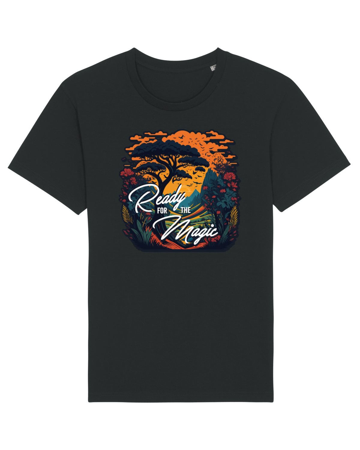Tricou mânecă scurtă Unisex Rocker Black