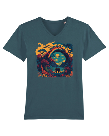 Magic jungle - blue elephant Stargazer