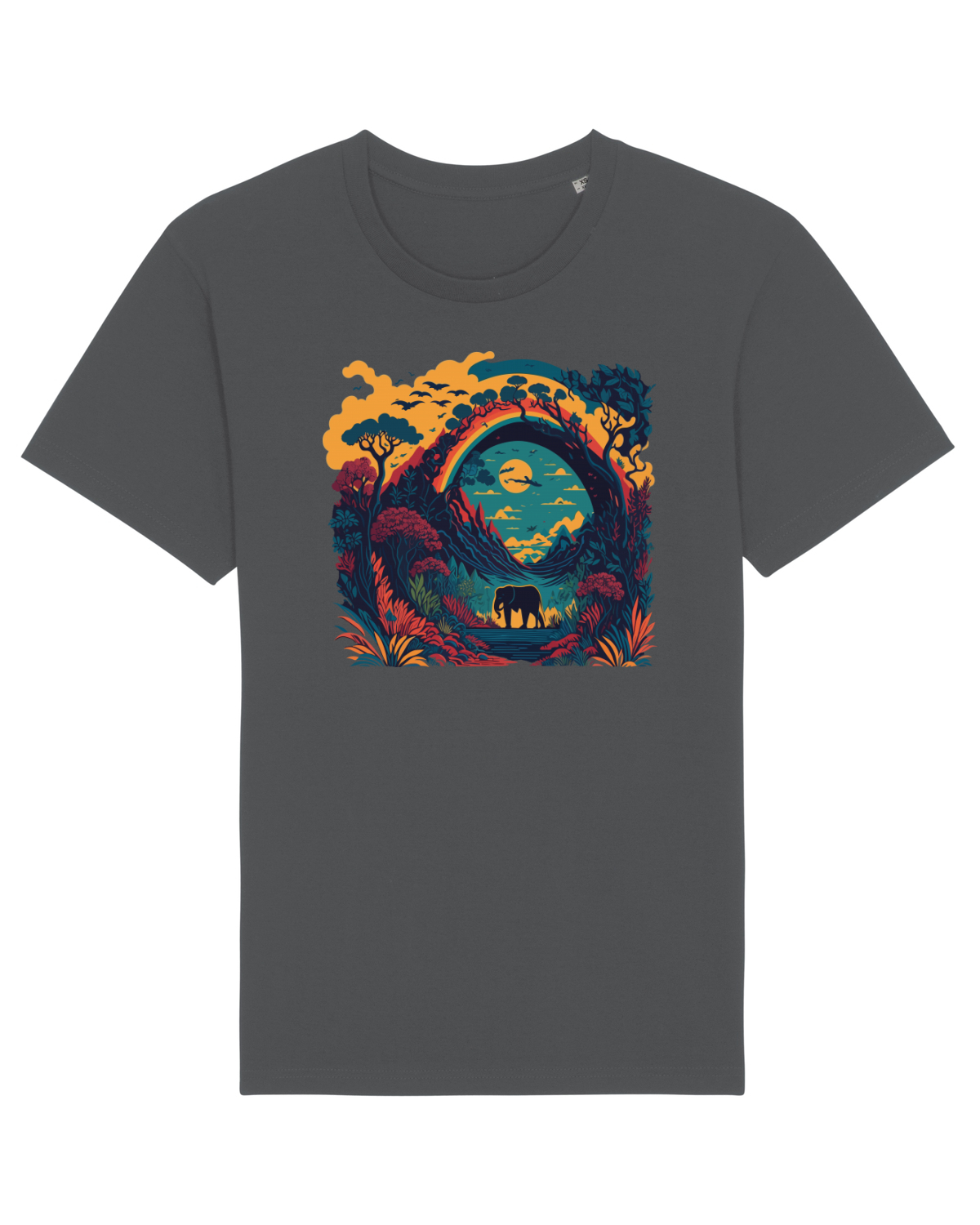 Tricou mânecă scurtă Unisex Rocker Anthracite