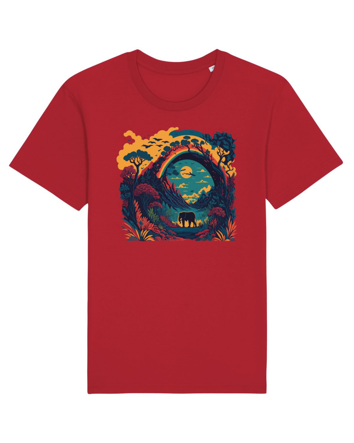 Tricou mânecă scurtă Unisex Rocker Red
