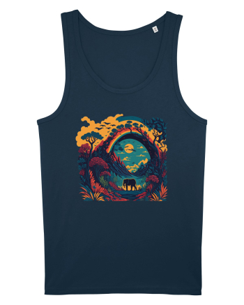 Magic jungle - blue elephant Navy