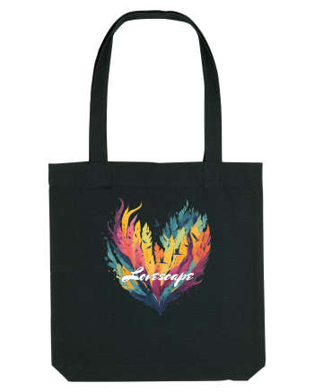 Lovescape - feather birds landscape Black