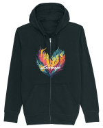 Lovescape - feather birds landscape Hanorac cu fermoar Unisex Connector