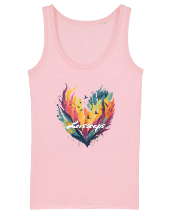 Lovescape - feather birds landscape Cotton Pink