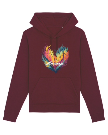 Lovescape - feather birds landscape Burgundy