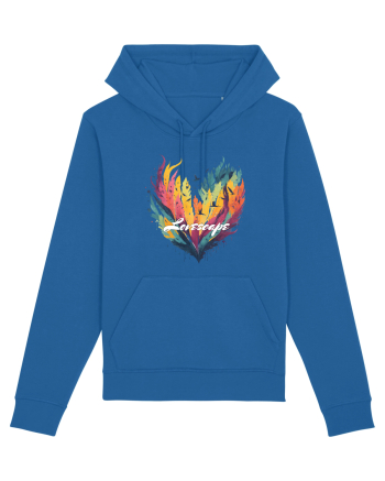 Lovescape - feather birds landscape Royal Blue