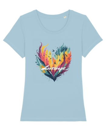 Lovescape - feather birds landscape Sky Blue