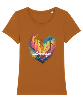 Lovescape - feather birds landscape Roasted Orange