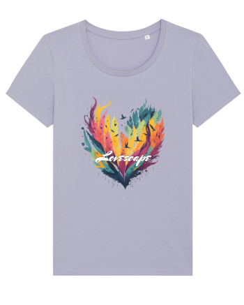 Lovescape - feather birds landscape Lavender