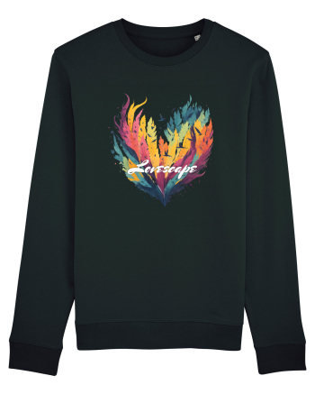 Lovescape - feather birds landscape Black
