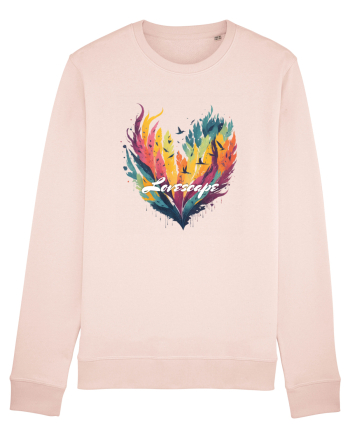 Lovescape - feather birds landscape Candy Pink