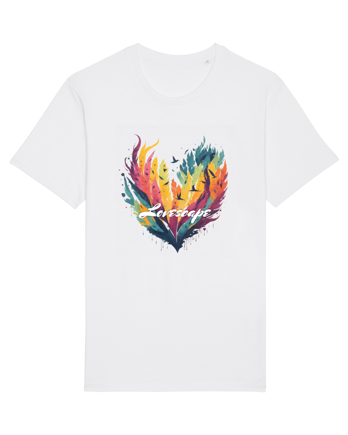 Tricou mânecă scurtă Unisex Rocker White