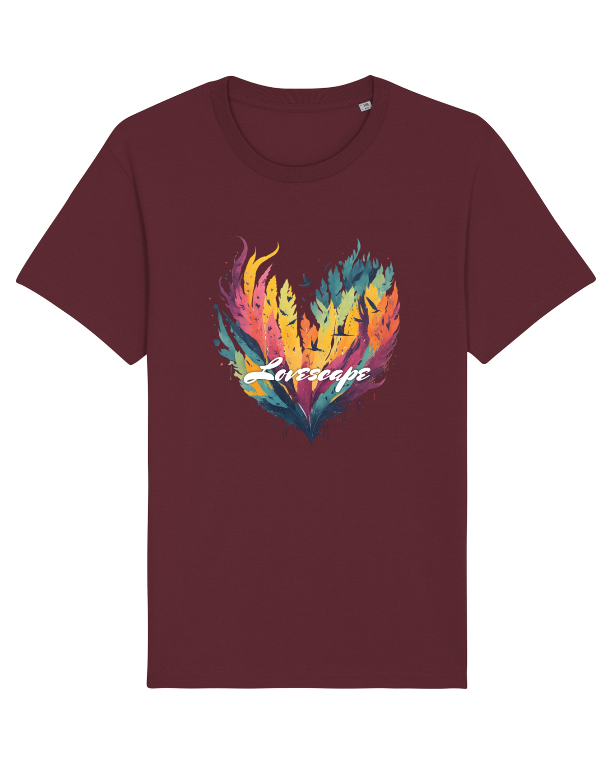 Tricou mânecă scurtă Unisex Rocker Burgundy
