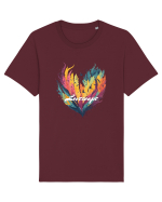 Lovescape - feather birds landscape Tricou mânecă scurtă Unisex Rocker