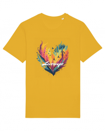Lovescape - feather birds landscape Spectra Yellow
