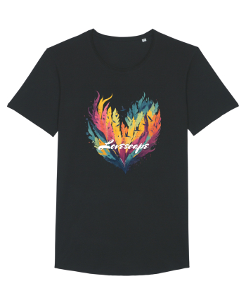 Lovescape - feather birds landscape Black