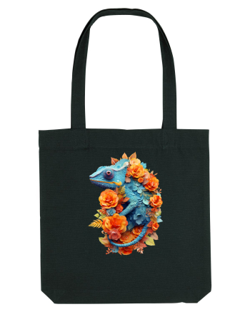 Cameleon printre flori Black
