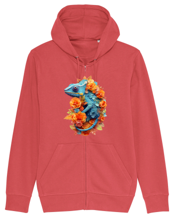 Cameleon printre flori Carmine Red