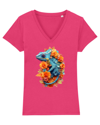 Cameleon printre flori Raspberry
