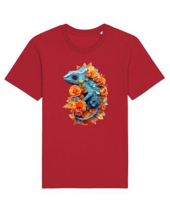 Cameleon printre flori Red