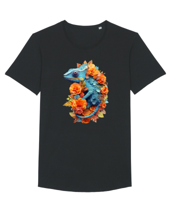 Cameleon printre flori Black