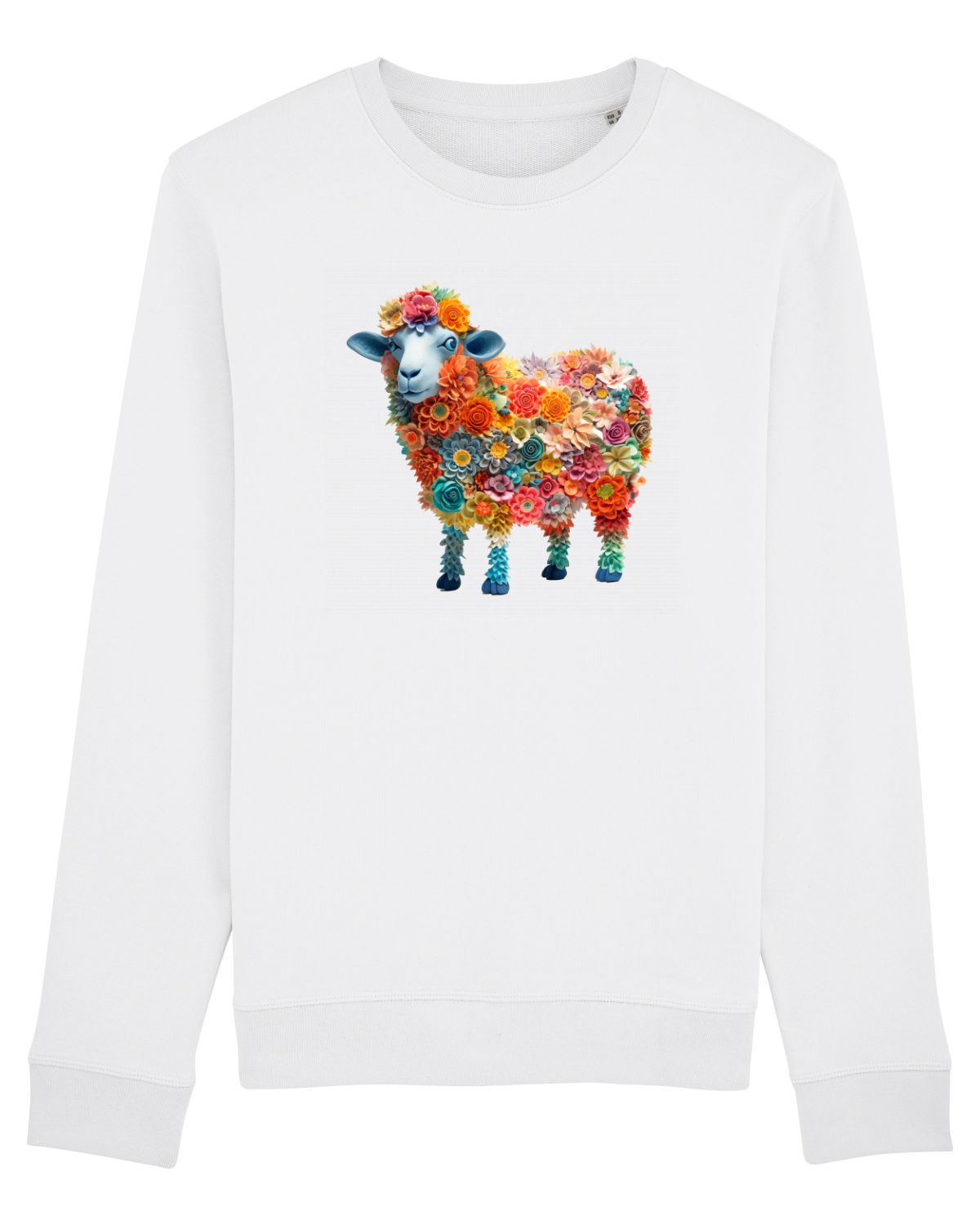 Bluză mânecă lungă Unisex Rise White