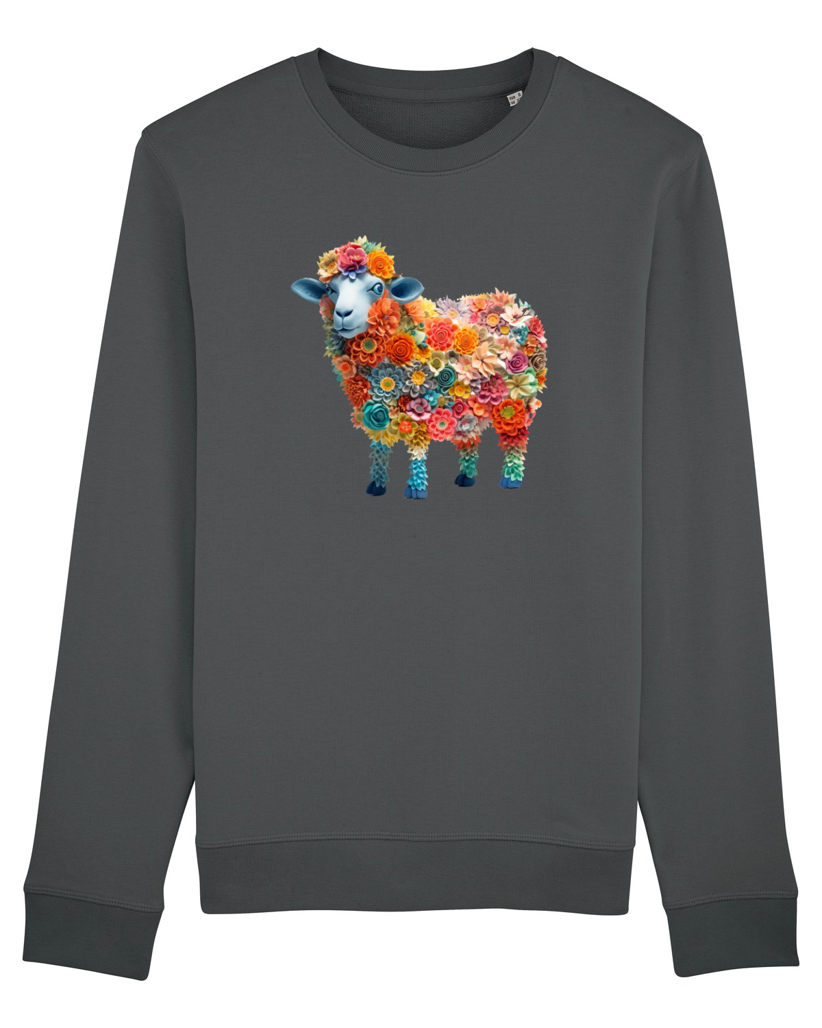 Bluză mânecă lungă Unisex Rise Anthracite