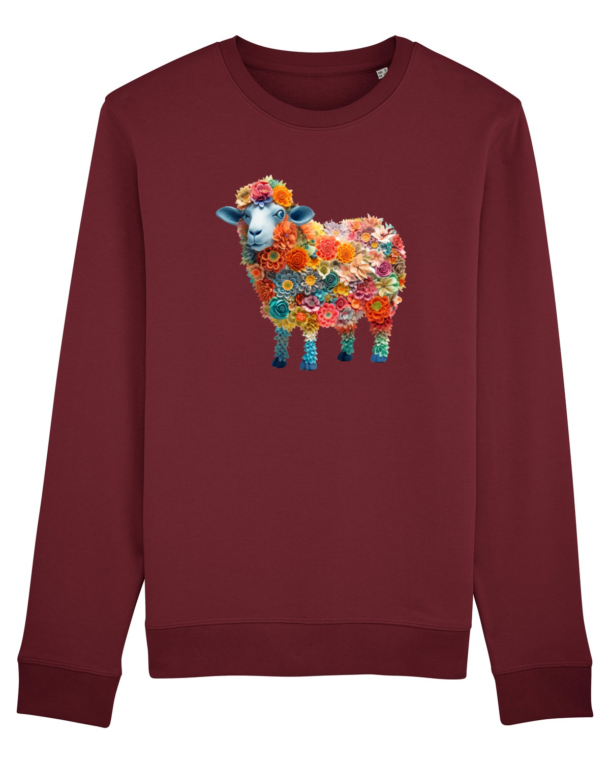 Bluză mânecă lungă Unisex Rise Burgundy