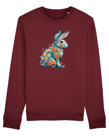Iepurila floral Burgundy