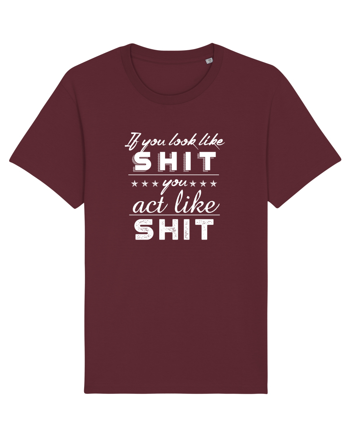 Tricou mânecă scurtă Unisex Rocker Burgundy