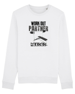 Workout partner needed Bluză mânecă lungă Unisex Rise