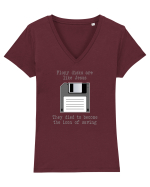 Floppy Disks are just like Jesus Tricou mânecă scurtă guler V Damă Evoker