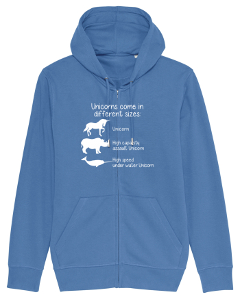Unicorn types Bright Blue